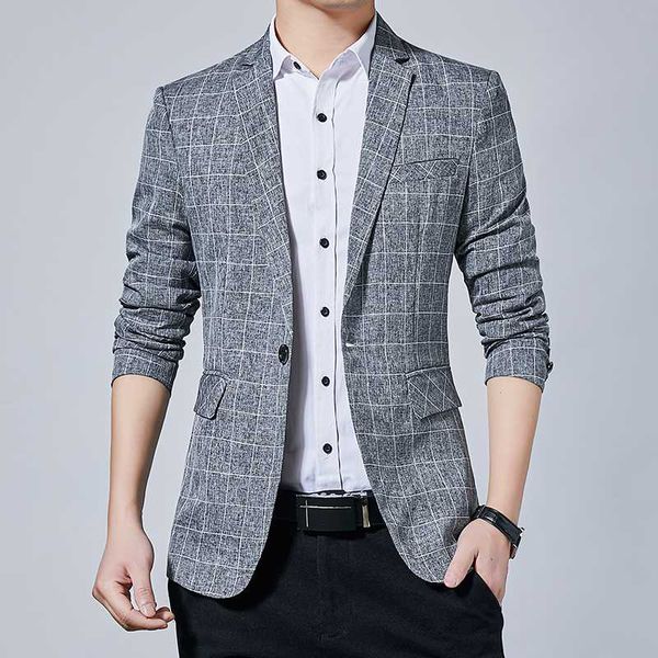 men blazer slim fit casual plaid lapel suit male fashion wild plus size blazers new arrival black grey sky blue, White;black
men blazer slim fit casual plaid lapel suit male fashion wild plus size blazers new arrival black grey sky blue, White;black