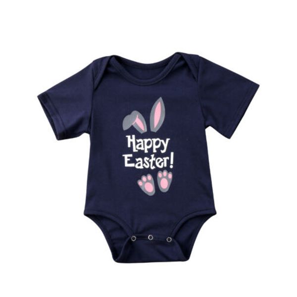newborn infant baby girls and boys easter cute letter bodysuit footprint cartoon jumpsuit clothes outfit, Blue
newborn infant baby girls and boys easter cute letter bodysuit footprint cartoon jumpsuit clothes outfit, Blue
