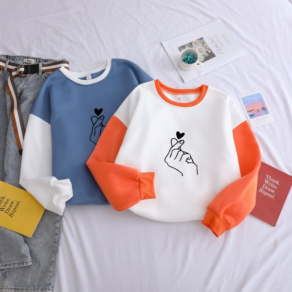 new love heart gesture hoodies women cotton casual female long sleeve solid korean style fleece pullover sudaderas hombre, Black
new love heart gesture hoodies women cotton casual female long sleeve solid korean style fleece pullover sudaderas hombre, Black