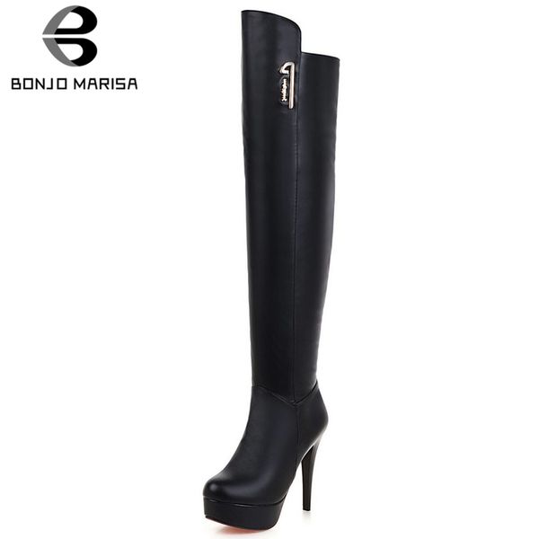 bonjomarisa big size 34-43 new ladies thin high heels boots women fashion platform over the knee boots party shoes woman, Black
bonjomarisa big size 34-43 new ladies thin high heels boots women fashion platform over the knee boots party shoes woman, Black
