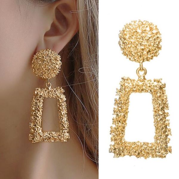 big vintage earrings for women's earrings gold color geometric statement earring metal earing hanging fashion jewelry trend dangle & ch, Silver
big vintage earrings for women's earrings gold color geometric statement earring metal earing hanging fashion jewelry trend dangle & ch, Silver