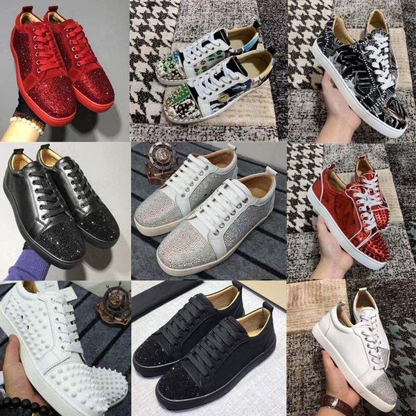 fashion luxury red bottom men women casual spikes rivets rhinestone shoes dress party walking shoes sneakers chaussures de sport with box, Black
fashion luxury red bottom men women casual spikes rivets rhinestone shoes dress party walking shoes sneakers chaussures de sport with box, Black