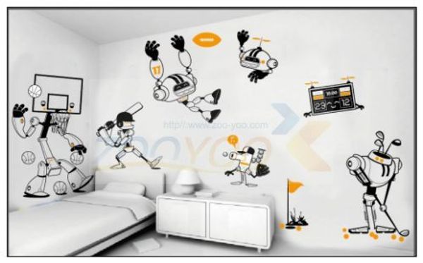 zy110x boy children's room kindergarten robot series wall stickers multi-color optional
zy110x boy children's room kindergarten robot series wall stickers multi-color optional