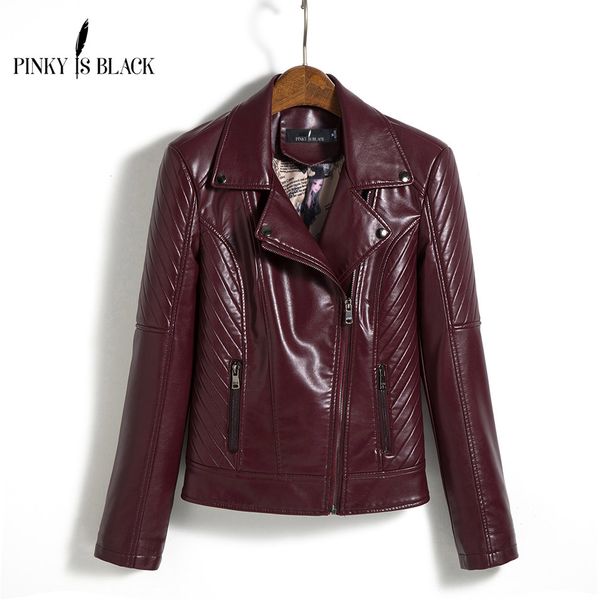 pinky is black 2017 plus size s-5xl fashion autumn winter women leather coat female slim short leather jacket women's outerwear
pinky is black 2017 plus size s-5xl fashion autumn winter women leather coat female slim short leather jacket women's outerwear
