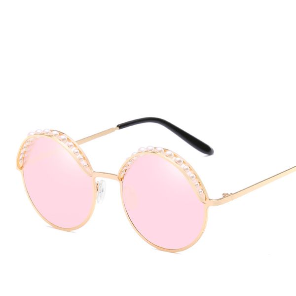 women round sunglasses luxury pearl design glasses for party street beach good quality uv protection full frame fashion eyewear, White;black
women round sunglasses luxury pearl design glasses for party street beach good quality uv protection full frame fashion eyewear, White;black