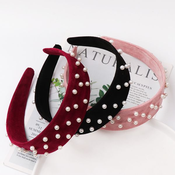 women party jewelry pearls solid colors hair soft velvet hair band headbands hairbands headwear wholesale, Golden;white
women party jewelry pearls solid colors hair soft velvet hair band headbands hairbands headwear wholesale, Golden;white