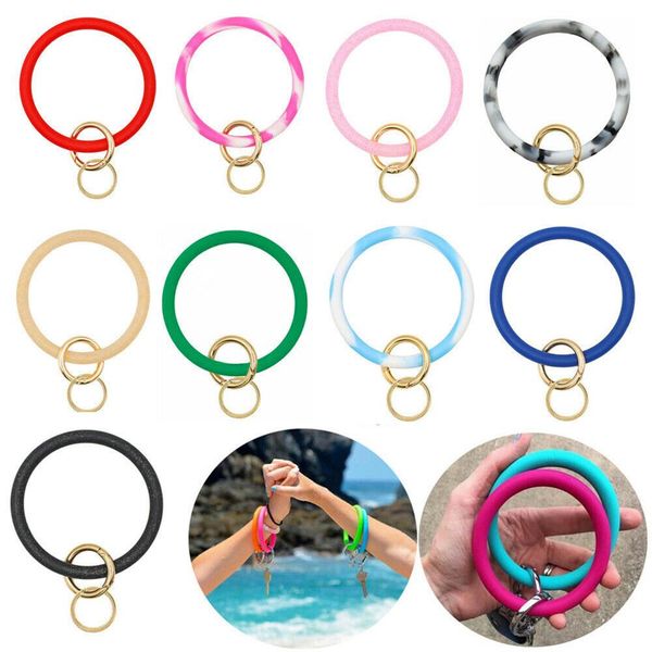silicone keyring bracelet bangle outdoor sports swimming car key holder chain, Silver
silicone keyring bracelet bangle outdoor sports swimming car key holder chain, Silver