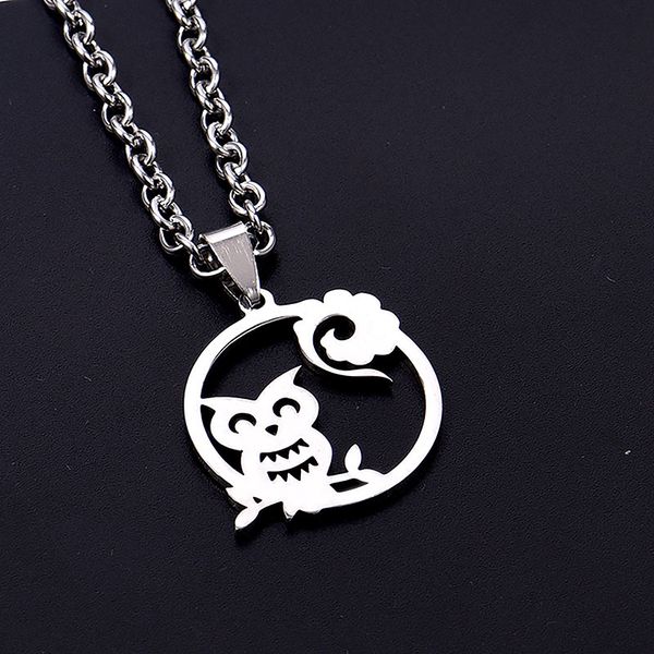 delicate owl flower stainless steel gifts 2019 elegant round necklace sliver chain women man new fashion pendant choker jewelry, Silver
delicate owl flower stainless steel gifts 2019 elegant round necklace sliver chain women man new fashion pendant choker jewelry, Silver