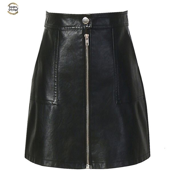 2019 autumn winter women skirt pu leather mini skirt with pockets zipper a-line package hip high waist women clothing sp051, Black
2019 autumn winter women skirt pu leather mini skirt with pockets zipper a-line package hip high waist women clothing sp051, Black