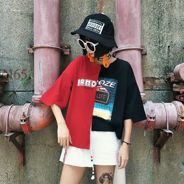 ulzzang harajuku style bf loose all-match color matching short short-sleeved t-shirt for female students ulzzang harajuku style bf loose all, White
ulzzang harajuku style bf loose all-match color matching short short-sleeved t-shirt for female students ulzzang harajuku style bf loose all, White