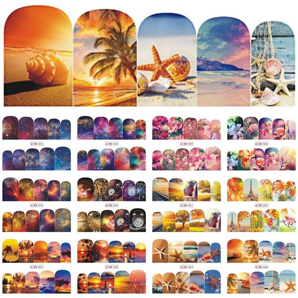 12 designs nail polish sticker water decals summer beach starry sky floral slider nail art decor full wraps manicure, Black
12 designs nail polish sticker water decals summer beach starry sky floral slider nail art decor full wraps manicure, Black