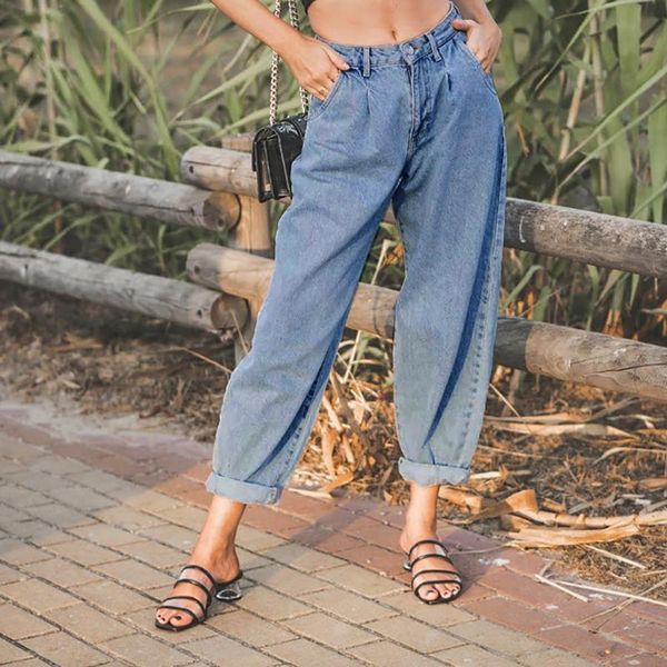 women's jeans jaycosin women pants polyester cotton fashion womens casual pocket high waist denim harem trousers daily, Blue
women's jeans jaycosin women pants polyester cotton fashion womens casual pocket high waist denim harem trousers daily, Blue
