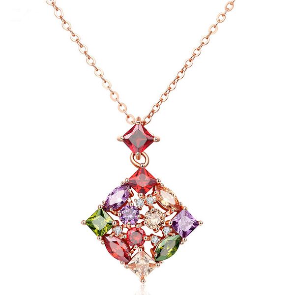 american and european new flowers 3a zircon pendant anti allergy versatile classic four claw necklace ing, Silver
american and european new flowers 3a zircon pendant anti allergy versatile classic four claw necklace ing, Silver