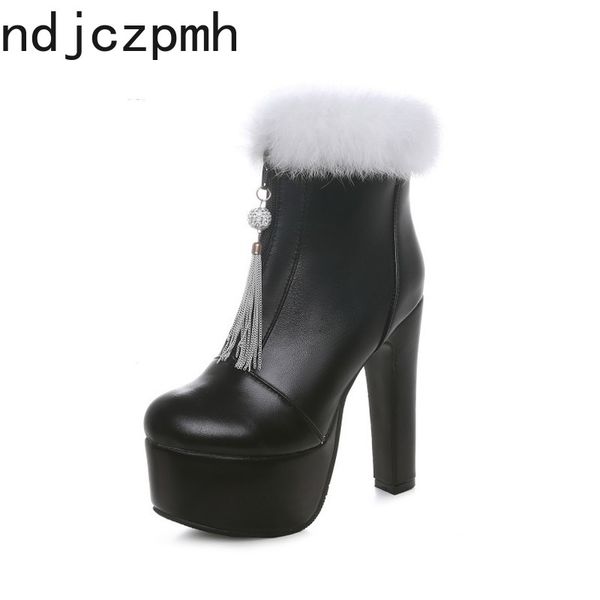 women's boots new winter fashion plush tassel round head zipper high heel short tube women's shoes size 31-48 heel height 14cm, Black
women's boots new winter fashion plush tassel round head zipper high heel short tube women's shoes size 31-48 heel height 14cm, Black