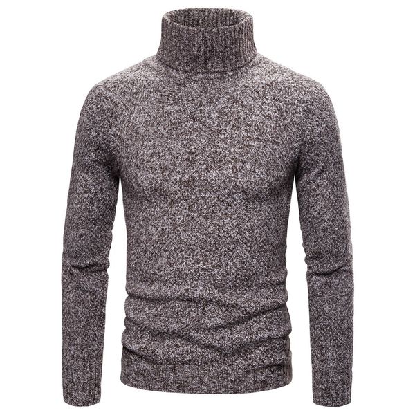 men's slim solid color high lapel pullover sweater knit sweater men's casual tight long sleeve, White;black
men's slim solid color high lapel pullover sweater knit sweater men's casual tight long sleeve, White;black