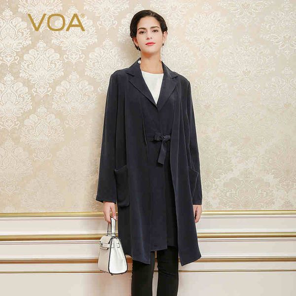 voa heavy silk coat female european version of the long section of loose spring jacket f5309 mature, Tan;black
voa heavy silk coat female european version of the long section of loose spring jacket f5309 mature, Tan;black