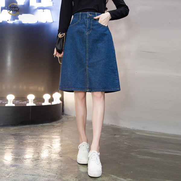 2019 kpop oversized summer female a-line skirts solid color sweet blue denim skirt women hipster split jeans saias s-5xl, Black
2019 kpop oversized summer female a-line skirts solid color sweet blue denim skirt women hipster split jeans saias s-5xl, Black