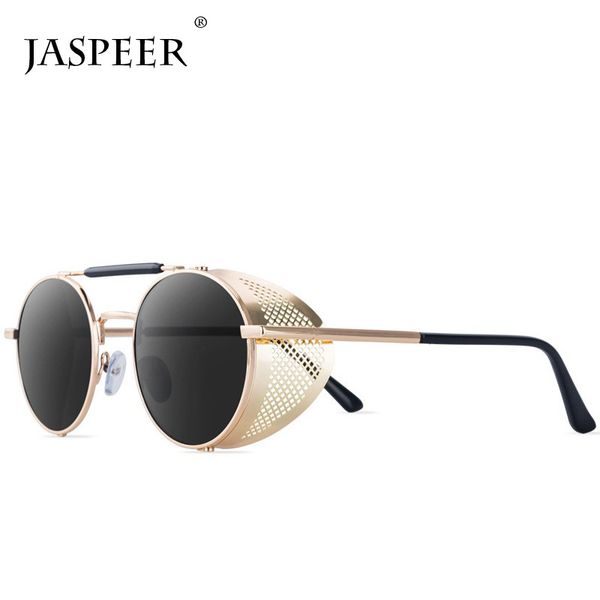 jaspeer retro round steampunk sunglasses men women side shield goggles metal frame gothic mirror lens sun glasses, White;black
jaspeer retro round steampunk sunglasses men women side shield goggles metal frame gothic mirror lens sun glasses, White;black