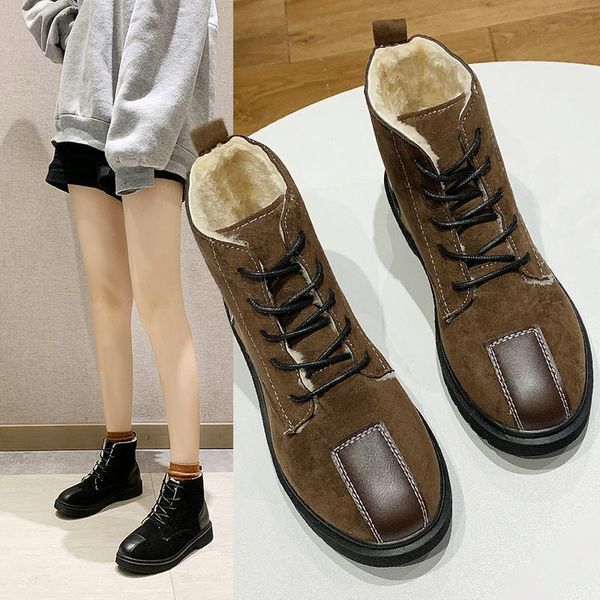new winter snow boots ms. martin boots plus velvet warm korean fashion wild short boots a generation of fat, Black
new winter snow boots ms. martin boots plus velvet warm korean fashion wild short boots a generation of fat, Black