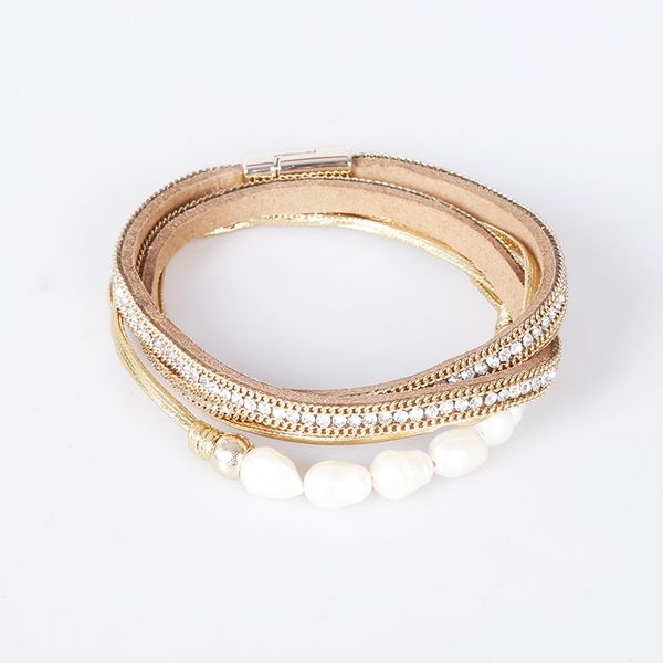 fashion magnetic buckle two laps girls send opponents chain seaside summer clothing wild woven bracelets sale, Golden;silver
fashion magnetic buckle two laps girls send opponents chain seaside summer clothing wild woven bracelets sale, Golden;silver
