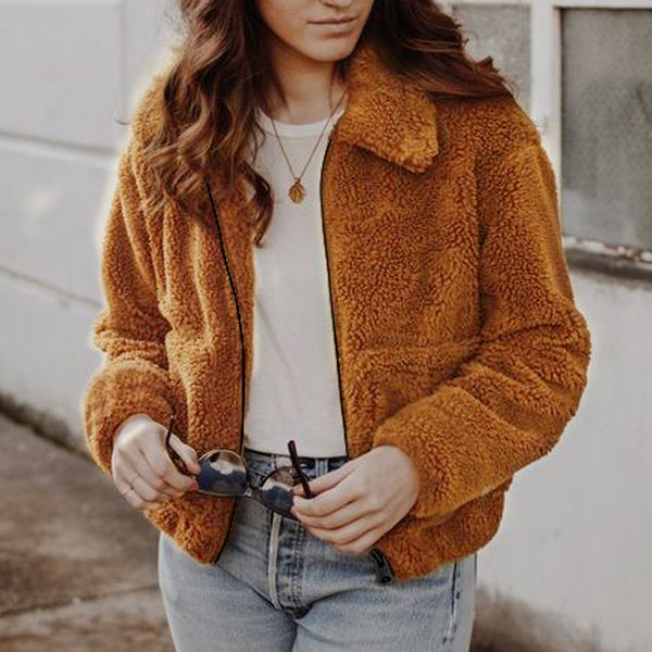 19womens winter coat fur jacket winter warm jacket fashion female new zipper lapel loose fur jackets women overcoat outerwear asian size, Black;brown
19womens winter coat fur jacket winter warm jacket fashion female new zipper lapel loose fur jackets women overcoat outerwear asian size, Black;brown