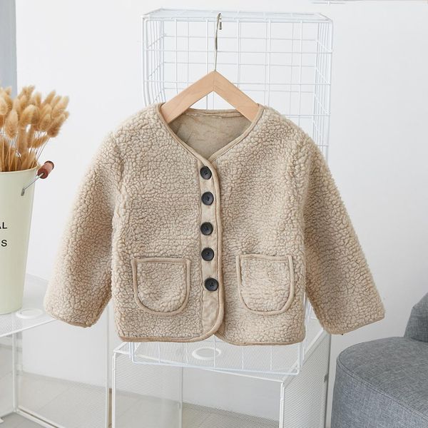 korea autumn girls quality lamb coat baby girl velvet thin cotton clothes, Blue;gray
korea autumn girls quality lamb coat baby girl velvet thin cotton clothes, Blue;gray