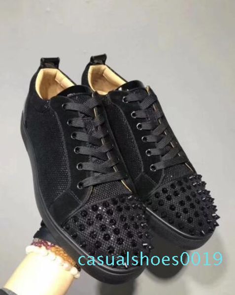 low snake leather gold spikes casual red bottom shoes new luxury for men and women party designer sneakers lovers genuine leather c19, Black
low snake leather gold spikes casual red bottom shoes new luxury for men and women party designer sneakers lovers genuine leather c19, Black