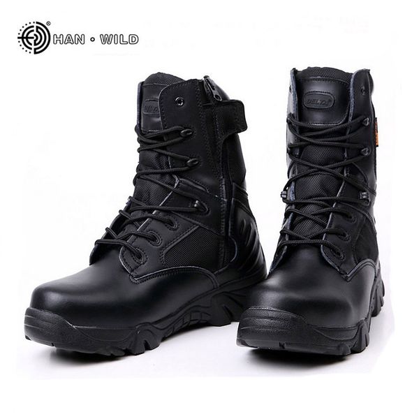 tactical army boots for men winter genuine leather waterproof rubber men's boots safety work shoes combat ankle, Black
tactical army boots for men winter genuine leather waterproof rubber men's boots safety work shoes combat ankle, Black