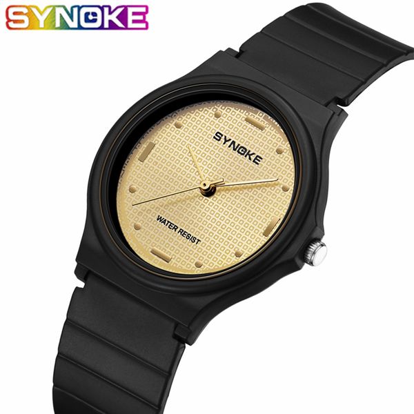 synoke watch women men plastic band light casual round waterproof chic ladies watch women watches fashion simple quartz watches, Slivery;brown
synoke watch women men plastic band light casual round waterproof chic ladies watch women watches fashion simple quartz watches, Slivery;brown