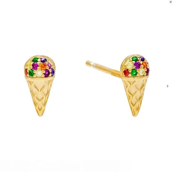 gold silver plated 2019 summer new arrived rainbow cz iced cream stud earring for girl, Golden;silver
gold silver plated 2019 summer new arrived rainbow cz iced cream stud earring for girl, Golden;silver
