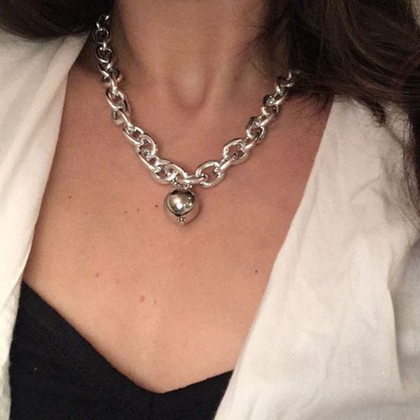 vintage punk thick chain metal ball pendant choker necklace for women ladies hiphop geometric clavicle necklace jewelry yn1552, Golden;silver
vintage punk thick chain metal ball pendant choker necklace for women ladies hiphop geometric clavicle necklace jewelry yn1552, Golden;silver