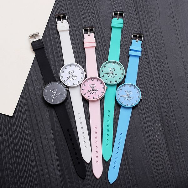 korean young girl watches simple cute style quartz watch cartoon design lovely cat gift clock for women students boys and girls, Slivery;brown
korean young girl watches simple cute style quartz watch cartoon design lovely cat gift clock for women students boys and girls, Slivery;brown