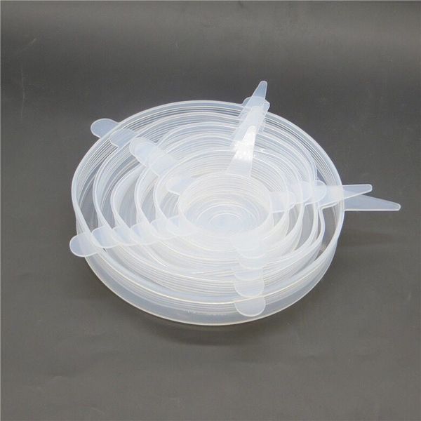 6pcs reusable silicon stretch lids universal lid silicone food wrap bowl pot lid silicone cover pan cooking kitchen sers
6pcs reusable silicon stretch lids universal lid silicone food wrap bowl pot lid silicone cover pan cooking kitchen sers