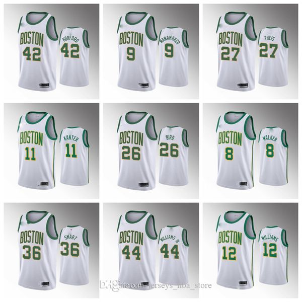 2020 boston celtics men basketball white jersey tacko fall marcus smart gordon hayward enes kanter kemba walker jaylen brown tatum, Black;red 
2020 boston celtics men basketball white jersey tacko fall marcus smart gordon hayward enes kanter kemba walker jaylen brown tatum, Black;red