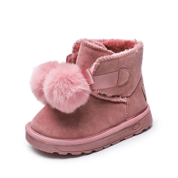girls winter snow boots cute hair balls children warm snow boots kids matte leather cotton padded shoes size 27-37, Black;grey
girls winter snow boots cute hair balls children warm snow boots kids matte leather cotton padded shoes size 27-37, Black;grey