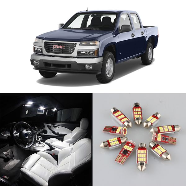 

white car canbus bulbs led interior reading light kit for 2004 2005 2006-2014 2015 2016 2017 gmc canyon map dome license lamp