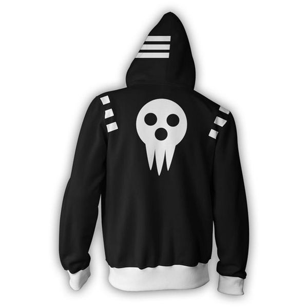 new soul eater hoodie anime death men woman fashion zipper cardigan jacket sweatshirt, Black
new soul eater hoodie anime death men woman fashion zipper cardigan jacket sweatshirt, Black