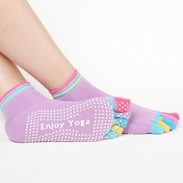 women sports colorful yoga socks fitness pilates cotton socks rainbow workout anti slip toe non-slip fitness sock, Black
women sports colorful yoga socks fitness pilates cotton socks rainbow workout anti slip toe non-slip fitness sock, Black