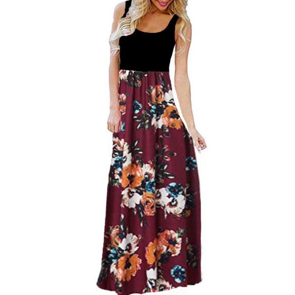 women's casual summer long dresses beach bohemian style fashion sleeveless o-neck printed maxi tank daily dress robe femme #bl4
women's casual summer long dresses beach bohemian style fashion sleeveless o-neck printed maxi tank daily dress robe femme #bl4