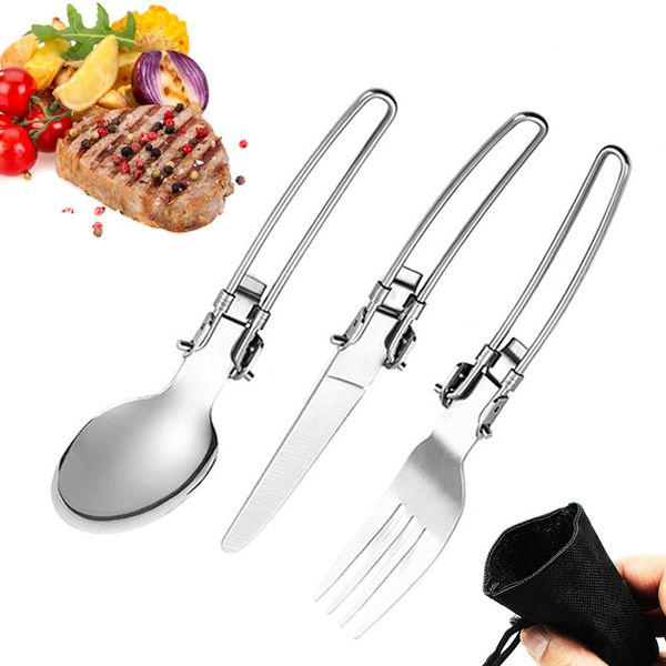 newly 3 piece set portable stainless steel folding fork spoon tableware kit outdoor camping picnic bbq sd669
newly 3 piece set portable stainless steel folding fork spoon tableware kit outdoor camping picnic bbq sd669