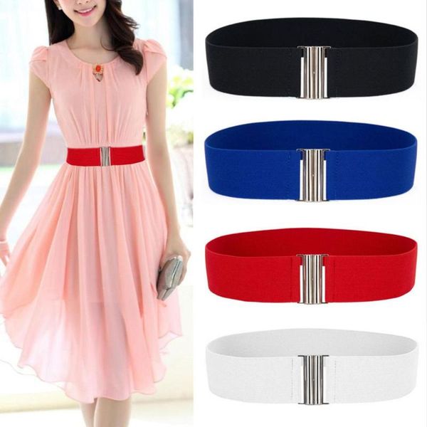 women wide elastic waist belt dress belt accessories 2019 stretch elastic wide corset waist metal buckle, Black;brown
women wide elastic waist belt dress belt accessories 2019 stretch elastic wide corset waist metal buckle, Black;brown