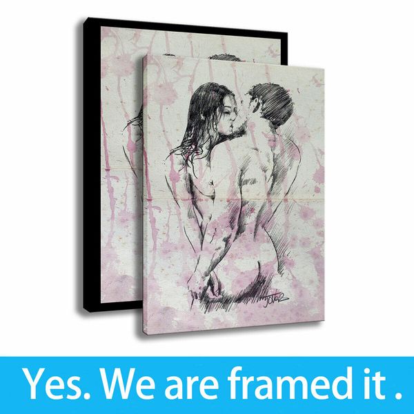 character paintings on canvas art kiss hd prints wall decor picture framed art - ready to hang - support customization
character paintings on canvas art kiss hd prints wall decor picture framed art - ready to hang - support customization