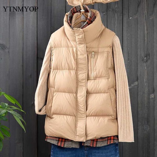 ytnmyop waterproof winter vest women stylish stitching waistcoat female thick warm sleeveless jacket coat stand collar, Black;white
ytnmyop waterproof winter vest women stylish stitching waistcoat female thick warm sleeveless jacket coat stand collar, Black;white