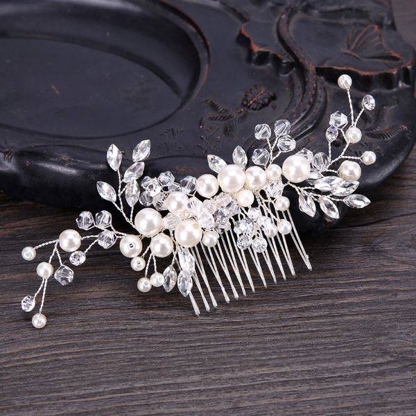 diezi elegant wedding hair combs for bride crystal rhinestones pearls women hairpins bridal headpiece hair jewelry accessories, White;golden
diezi elegant wedding hair combs for bride crystal rhinestones pearls women hairpins bridal headpiece hair jewelry accessories, White;golden