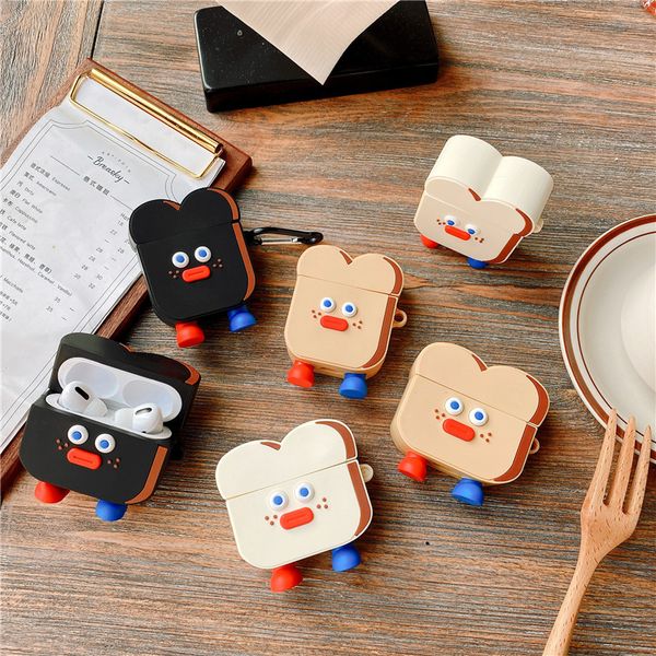 korean toast cartoon silicone bluetooth wireless headset cover for apple airpods 1 2 pro charging case
korean toast cartoon silicone bluetooth wireless headset cover for apple airpods 1 2 pro charging case