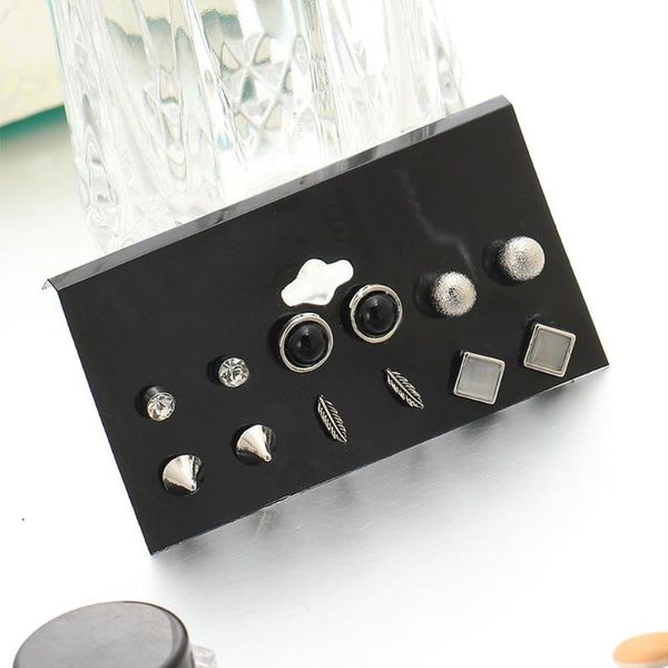 6 pairs/set fashion rivet ball rhinestone feather stud earring lady punk jewelry, Golden;silver
6 pairs/set fashion rivet ball rhinestone feather stud earring lady punk jewelry, Golden;silver