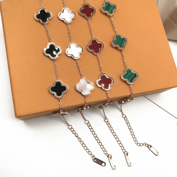 designer bracelets new 18k gold ladies bracelet four-leaf clover lucky bracelets simple fashion rose gold bracelet gift, Golden;silver
designer bracelets new 18k gold ladies bracelet four-leaf clover lucky bracelets simple fashion rose gold bracelet gift, Golden;silver