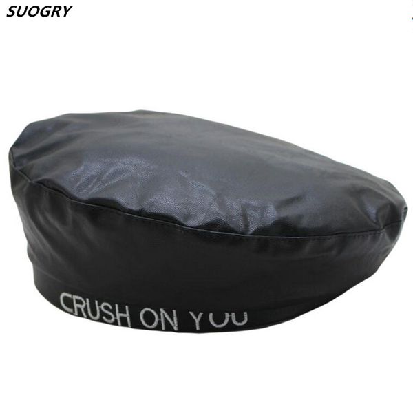 leather beret women black pu leather flat cap hat letters female beret painter cap ladies boina feminina gorras winter hats, Blue;gray
leather beret women black pu leather flat cap hat letters female beret painter cap ladies boina feminina gorras winter hats, Blue;gray