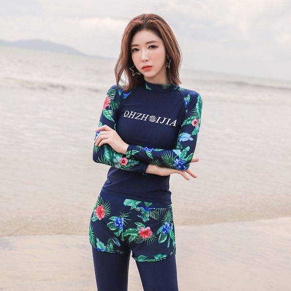 bikinis set piece women's swimming suit conservative thin long sleeve trousers surfing snorkeling jellyfish sun protection
bikinis set piece women's swimming suit conservative thin long sleeve trousers surfing snorkeling jellyfish sun protection