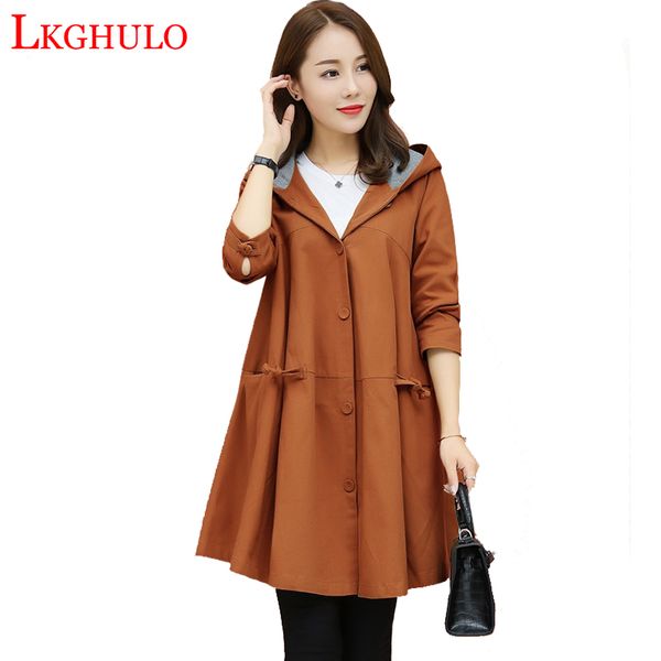spring autumn cloak large size trench coat female single-breasted windbreaker long-sleeved hooded ttrench coat w735, Tan;black
spring autumn cloak large size trench coat female single-breasted windbreaker long-sleeved hooded ttrench coat w735, Tan;black